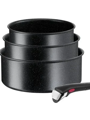 Sada hrnců Tefal Ingenio Black Stone L3998902, 4 ks Akční Cena